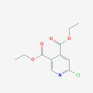 molecular formula C11H12ClNO4 B2987583 Diethyl 6-chloropyridine-3,4-dicarboxylate CAS No. 1643842-62-9