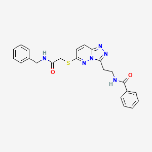 N-(2-(6-((2-(benzylamino)-2-oxoethyl)thio)-[1,2,4]triazolo[4,3-b]pyridazin-3-yl)ethyl)benzamide