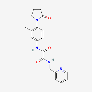 N1-(3-methyl-4-(2-oxopyrrolidin-1-yl)phenyl)-N2-(pyridin-2-ylmethyl)oxalamide