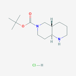 Tert-butyl (4aS,8aS)-2,3,4,4a,5,7,8,8a-octahydro-1H-1,6-naphthyridine-6-carboxylate;hydrochloride
