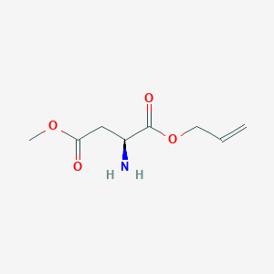 B2987599 4-O-Methyl 1-O-prop-2-enyl (2S)-2-aminobutanedioate CAS No. 2287237-47-0