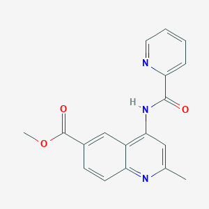 B2987601 Methyl 2-methyl-4-(picolinamido)quinoline-6-carboxylate CAS No. 953853-79-7