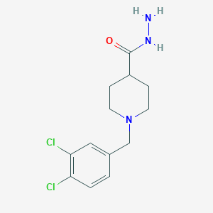 molecular formula C13H17Cl2N3O B2987611 1-(3,4-二氯苄基)-4-哌啶甲酰肼 CAS No. 400878-29-7