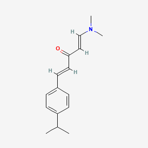 molecular formula C16H21NO B2987624 1-(Dimethylamino)-5-(4-isopropylphenyl)-1,4-pentadien-3-one CAS No. 303986-65-4