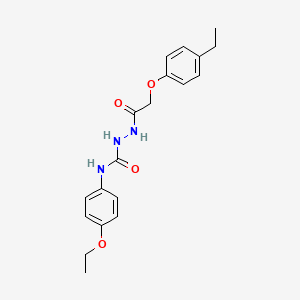 molecular formula C19H23N3O4 B2987629 1-(2-(4-Ethylphenoxy)acetyl)-4-(4-ethoxyphenyl)semicarbazide CAS No. 892834-47-8