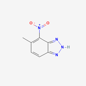 molecular formula C7H6N4O2 B2987648 5-methyl-4-nitro-1H-1,2,3-benzotriazole CAS No. 31995-60-5