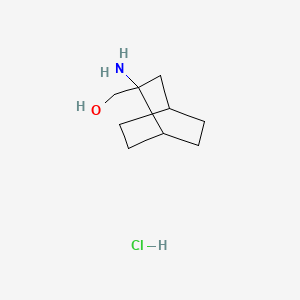 molecular formula C9H18ClNO B2987650 (2-氨基双环[2.2.2]辛烷-2-基)甲醇盐酸盐 CAS No. 2193064-51-4