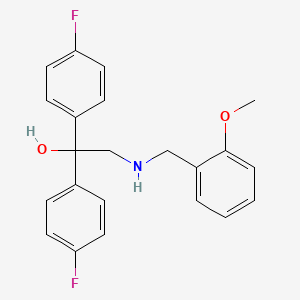 1,1-Bis(4-fluorophenyl)-2-[(2-methoxybenzyl)amino]-1-ethanol