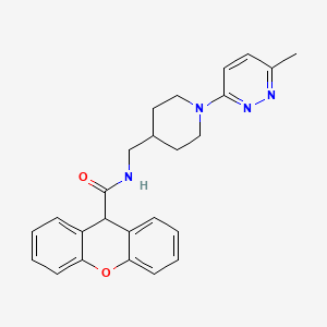 N-[[1-(6-Methylpyridazin-3-yl)piperidin-4-yl]methyl]-9H-xanthene-9-carboxamide