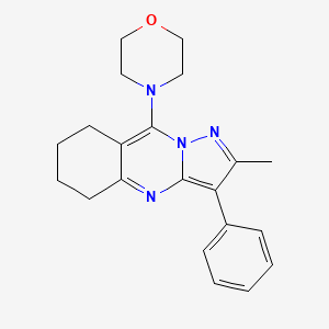 4-(2-Methyl-3-phenyl-5,6,7,8-tetrahydropyrazolo[5,1-b]quinazolin-9-yl)morpholine