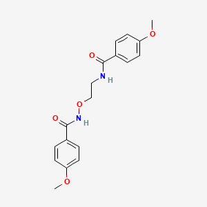 4-methoxy-N-(2-{[(4-methoxybenzoyl)amino]oxy}ethyl)benzenecarboxamide