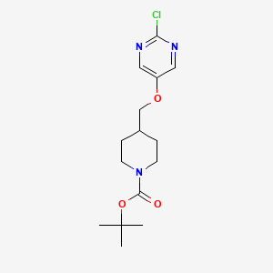 molecular formula C15H22ClN3O3 B2987688 Tert-butyl 4-([(2-chloropyrimidin-5-YL)oxy]methyl)piperidine-1-carboxylate CAS No. 1314391-51-9