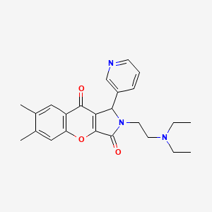 2-(2-(Diethylamino)ethyl)-6,7-dimethyl-1-(pyridin-3-yl)-1,2-dihydrochromeno[2,3-c]pyrrole-3,9-dione