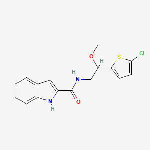N-(2-(5-chlorothiophen-2-yl)-2-methoxyethyl)-1H-indole-2-carboxamide