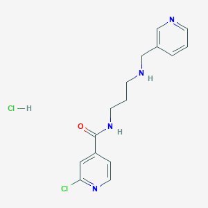 2-chloro-N-(3-{[(pyridin-3-yl)methyl]amino}propyl)pyridine-4-carboxamide hydrochloride