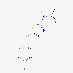 N-[5-(4-fluorobenzyl)-1,3-thiazol-2-yl]acetamide