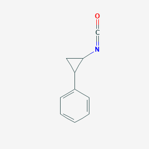 molecular formula C10H9NO B2987718 (2-Isocyanatocyclopropyl)benzene CAS No. 63006-15-5