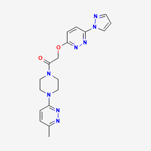 2-((6-(1H-pyrazol-1-yl)pyridazin-3-yl)oxy)-1-(4-(6-methylpyridazin-3-yl)piperazin-1-yl)ethanone
