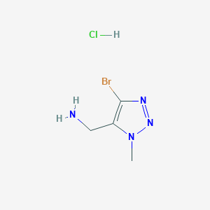 (4-bromo-1-methyl-1H-1,2,3-triazol-5-yl)methanamine hydrochloride