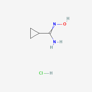 molecular formula C4H9ClN2O B2987724 N'-hydroxycyclopropanecarboximidamide hydrochloride CAS No. 22926-85-8