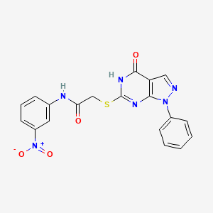 N-(3-nitrophenyl)-2-((4-oxo-1-phenyl-4,5-dihydro-1H-pyrazolo[3,4-d]pyrimidin-6-yl)thio)acetamide