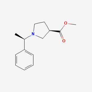 (R)-methyl 1-((R)-1-phenylethyl)pyrrolidine-3-carboxylate