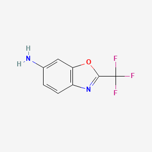 molecular formula C8H5F3N2O B2987738 2-(Trifluoromethyl)-1,3-benzoxazol-6-amine CAS No. 1039334-81-0