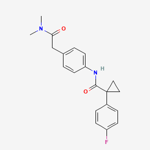 molecular formula C20H21FN2O2 B2987739 N-(4-(2-(二甲氨基)-2-氧代乙基)苯基)-1-(4-氟苯基)环丙烷甲酰胺 CAS No. 1091383-51-5