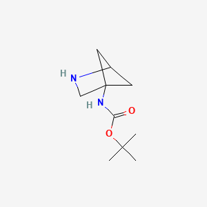 molecular formula C10H18N2O2 B2987771 tert-butyl N-(2-azabicyclo[2.1.1]hexan-4-yl)carbamate CAS No. 2344685-16-9