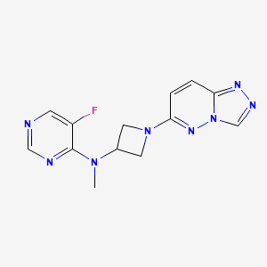 molecular formula C13H13FN8 B2987773 5-fluoro-N-methyl-N-(1-{[1,2,4]triazolo[4,3-b]pyridazin-6-yl}azetidin-3-yl)pyrimidin-4-amine CAS No. 2197821-95-5
