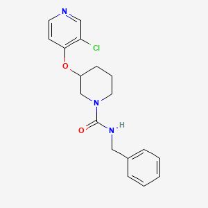 molecular formula C18H20ClN3O2 B2987791 N-benzyl-3-((3-chloropyridin-4-yl)oxy)piperidine-1-carboxamide CAS No. 2034277-61-5
