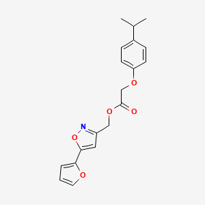 (5-(Furan-2-yl)isoxazol-3-yl)methyl 2-(4-isopropylphenoxy)acetate