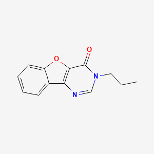 molecular formula C13H12N2O2 B2987800 3-propylbenzofuro[3,2-d]pyrimidin-4(3H)-one CAS No. 75746-13-3