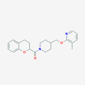 2-{[1-(3,4-dihydro-2H-1-benzopyran-2-carbonyl)piperidin-4-yl]methoxy}-3-methylpyridine