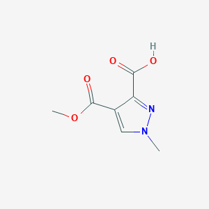 molecular formula C7H8N2O4 B2987828 4-(甲氧羰基)-1-甲基-1H-吡唑-3-羧酸 CAS No. 1946823-86-4