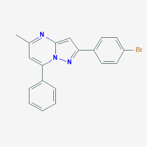 molecular formula C19H14BrN3 B298783 2-(4-Bromophenyl)-5-methyl-7-phenylpyrazolo[1,5-a]pyrimidine 
