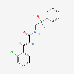molecular formula C18H18ClNO2 B2987856 (E)-3-(2-chlorophenyl)-N-(2-hydroxy-2-phenylpropyl)acrylamide CAS No. 1351664-22-6