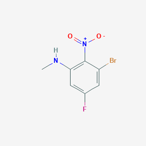 3-bromo-5-fluoro-N-methyl-2-nitroaniline