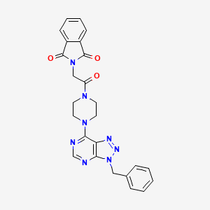 molecular formula C25H22N8O3 B2987872 2-(2-(4-(3-benzyl-3H-[1,2,3]triazolo[4,5-d]pyrimidin-7-yl)piperazin-1-yl)-2-oxoethyl)isoindoline-1,3-dione CAS No. 920349-06-0