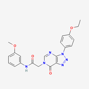2-(3-(4-ethoxyphenyl)-7-oxo-3H-[1,2,3]triazolo[4,5-d]pyrimidin-6(7H)-yl)-N-(3-methoxyphenyl)acetamide