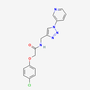 2-(4-chlorophenoxy)-N-((1-(pyridin-3-yl)-1H-1,2,3-triazol-4-yl)methyl)acetamide