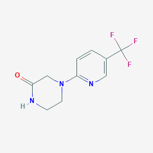 molecular formula C10H10F3N3O B2987955 4-(5-(三氟甲基)吡啶-2-基)哌嗪-2-酮 CAS No. 923178-17-0
