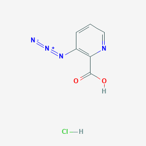 molecular formula C6H5ClN4O2 B2987957 3-Azidopyridine-2-carboxylic acid;hydrochloride CAS No. 2138111-99-4; 2378502-59-9
