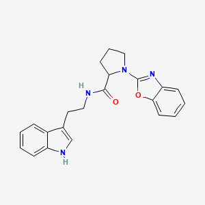 N-(2-(1H-indol-3-yl)ethyl)-1-(benzo[d]oxazol-2-yl)pyrrolidine-2-carboxamide