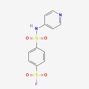 molecular formula C11H9FN2O4S2 B2987979 4-(Pyridin-4-ylsulfamoyl)benzenesulfonyl fluoride CAS No. 1607279-13-9