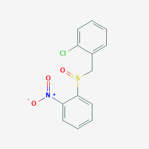 molecular formula C13H10ClNO3S B2987989 (2-Chlorobenzyl)(2-nitrophenyl)oxo-lambda~4~-sulfane CAS No. 955965-74-9