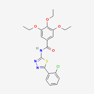 N-[5-(2-chlorophenyl)-1,3,4-thiadiazol-2-yl]-3,4,5-triethoxybenzamide