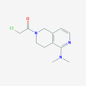 2-Chloro-1-[5-(dimethylamino)-3,4-dihydro-1H-2,6-naphthyridin-2-yl]ethanone