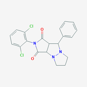 molecular formula C20H17Cl2N3O2 B298802 2-(2,6-dichlorophenyl)-9-phenyltetrahydro-5H-pyrazolo[1,2-a]pyrrolo[3,4-c]pyrazole-1,3(2H,3aH)-dione 