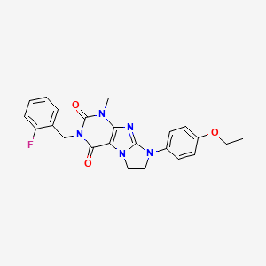 6-(4-Ethoxyphenyl)-2-[(2-fluorophenyl)methyl]-4-methyl-7,8-dihydropurino[7,8-a]imidazole-1,3-dione